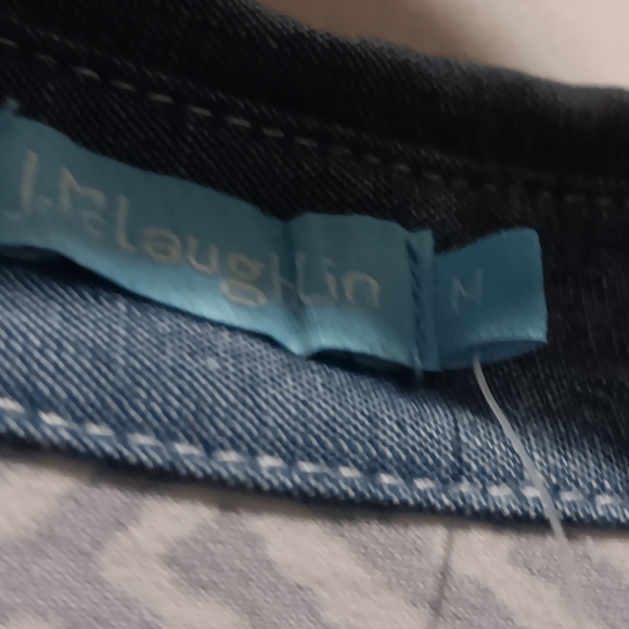 J Mclaughlin Elena Catalina Cloth Shift Dress Womens Sleeve Collared Navy Blue - Picture 4 of 7